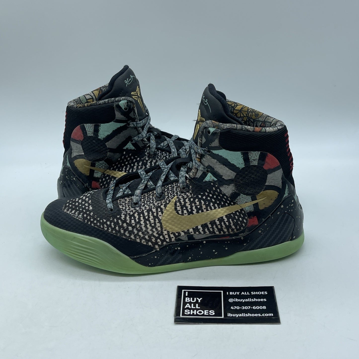 Size 6.5Y - Nike Kobe 9 Elite NOLA Gumbo League Maestro Leather (636602-002)