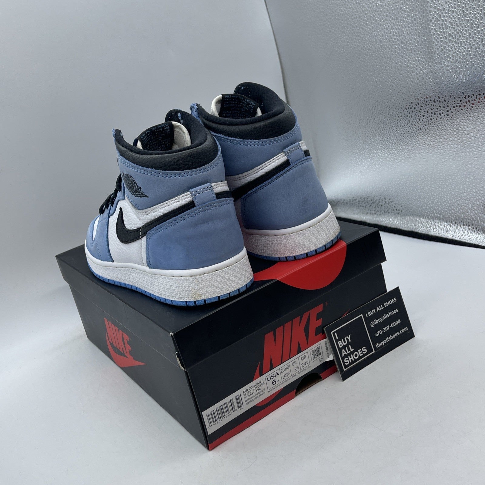 Size 6 - Air Jordan 1 Retro OG High University Blue (575441-134)