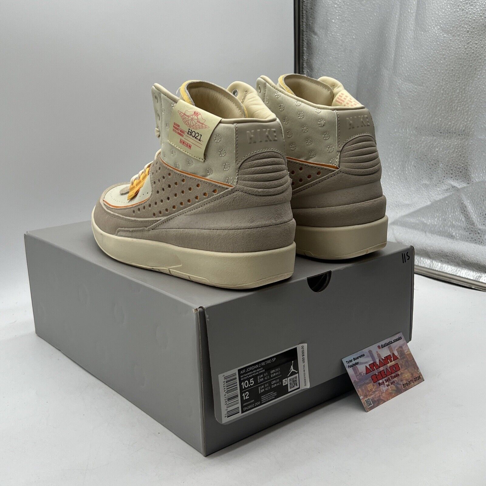 Size 10.5 - Union LA x Air Jordan 2 Retro SP Rattan Leather Suede (DN3802-200)