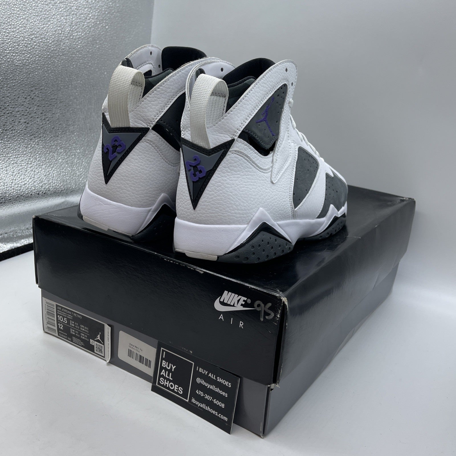Size 10.5 - Air Jordan 7 Retro 2021 Flint Grey White Suede Leather (CU9307-100)