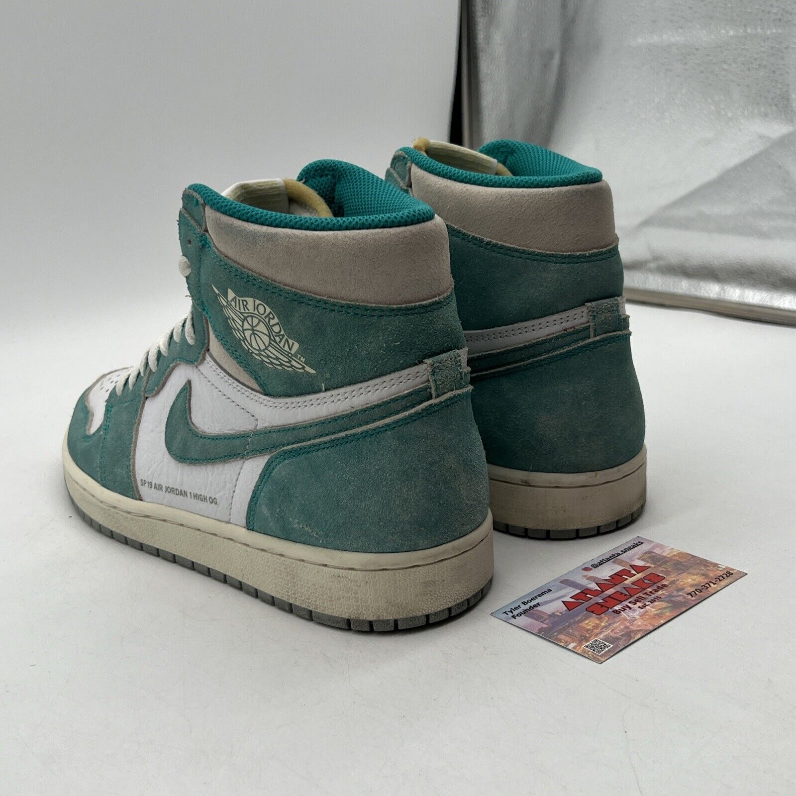 Size 9.5 - Jordan 1 Retro OG High Turbo Green White Leather (555088-311)