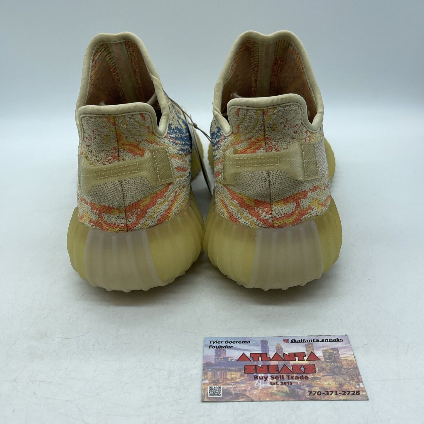 Size 10 - adidas Yeezy Boost 350 V2 Low MX Oat Orange Blue Yellow (GW3773)