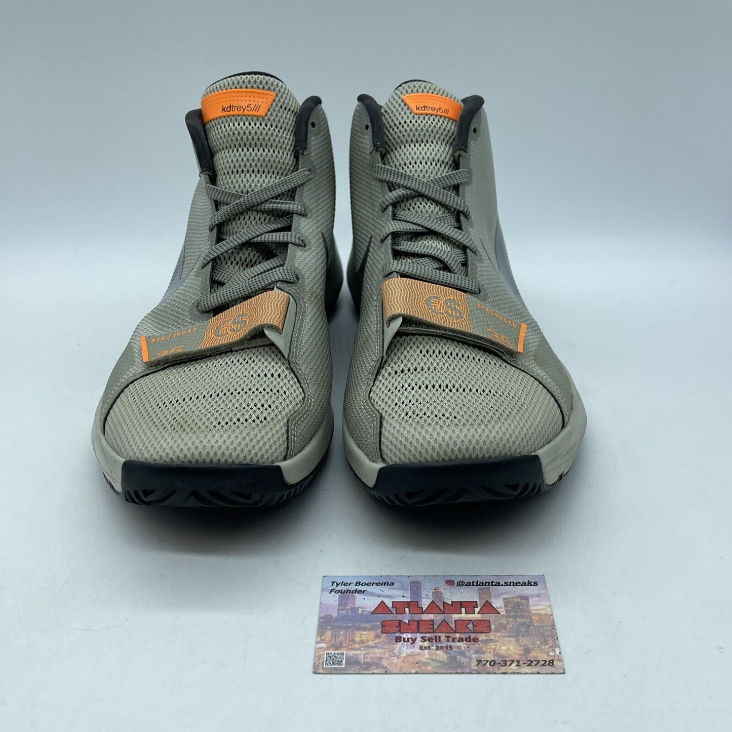 Size 10 - Nike KD Trey 5 III Gray Olive Green Suede Leather (749377-002)