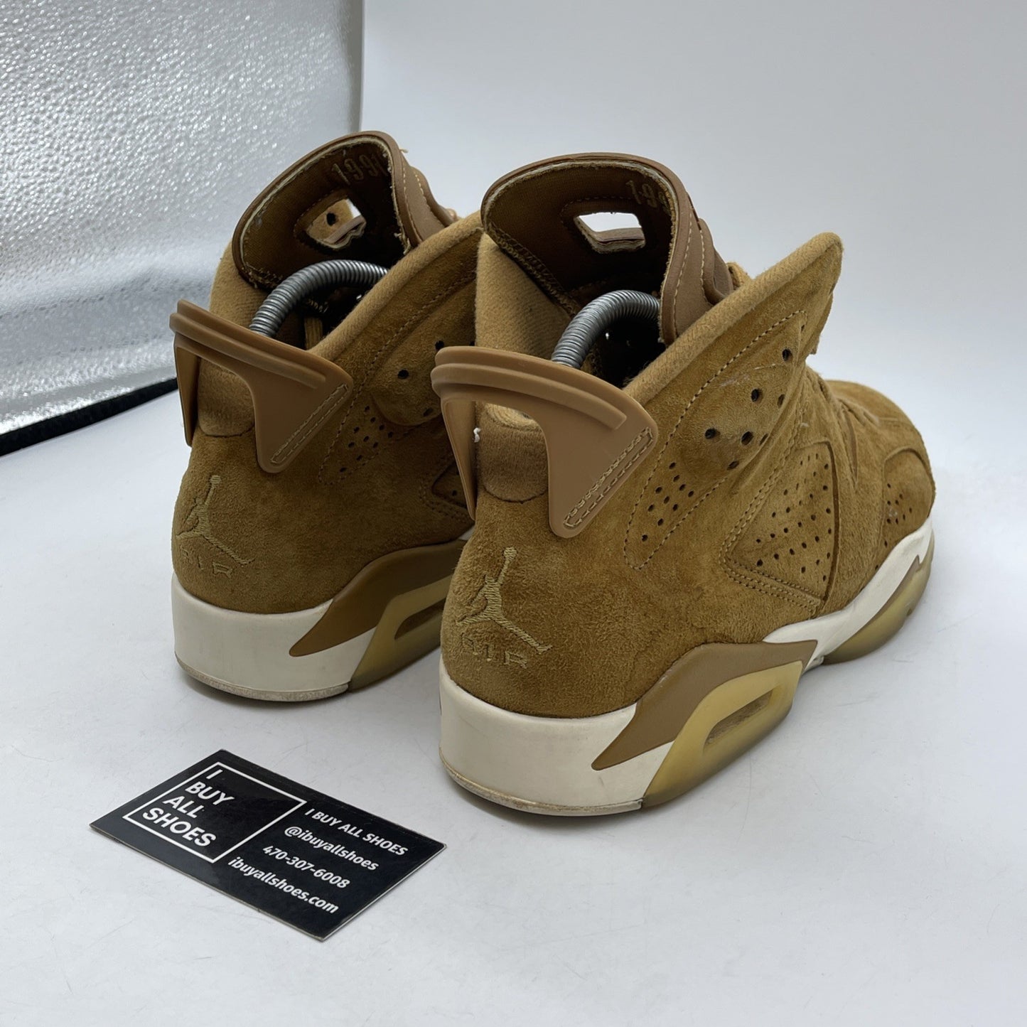 Size 8 - Air Jordan 6 Retro Wheat Brown Suede (384664-705)