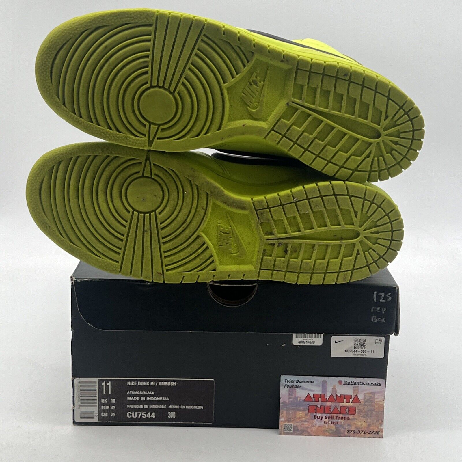 Size 11 - Nike AMBUSH x Dunk High Flash Lime (CU7544-300)