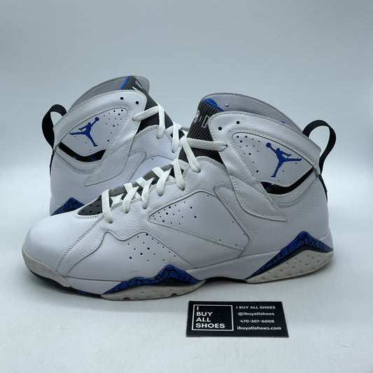 Size 13 - Air Jordan 7 Retro DMP Orlando White Blue Leather (304775-161)