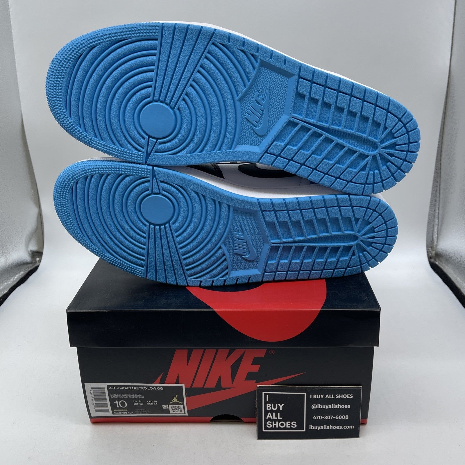Size 10 - Air Jordan 1 Retro OG Low UNC (CZ0790-104)