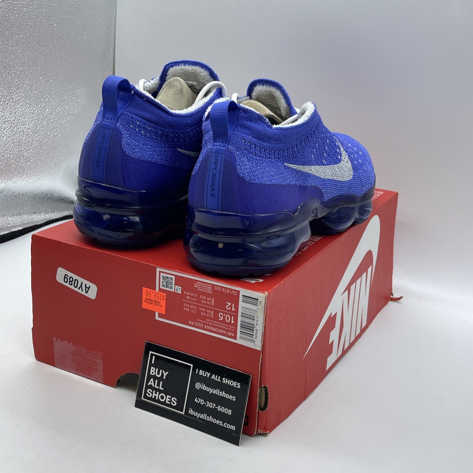 Size 10.5 - Nike Air VaporMax 2023 Flyknit Light Ultramarine (DV1678-500)