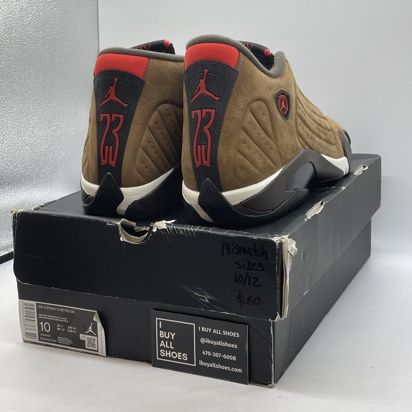 Size 10 & 12 - Air Jordan 14 Retro Winterized Brown (DO9406-200) (MISMATCH)
