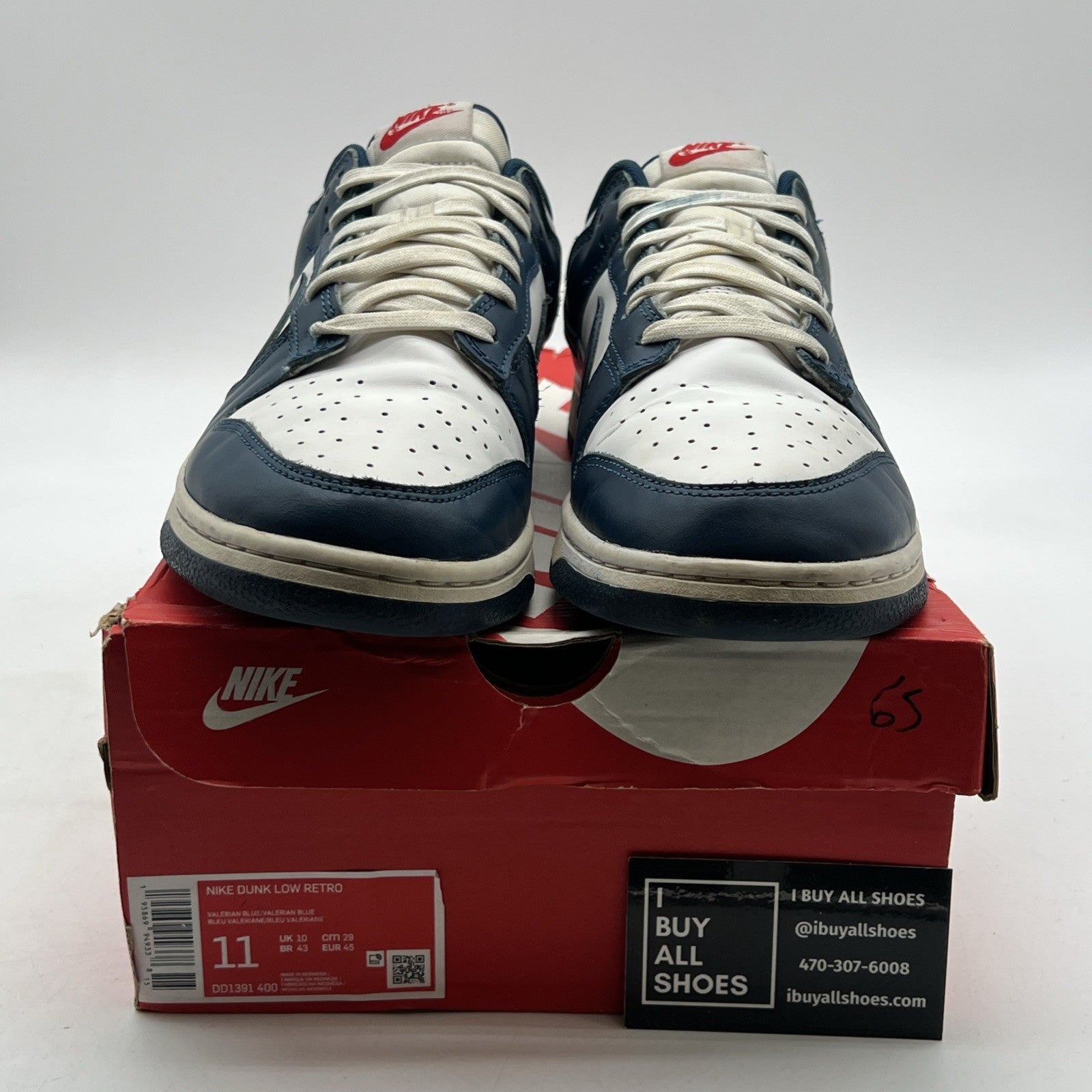 Size 11 - Nike Dunk Low Velarian Blue/White (DD1391-400)