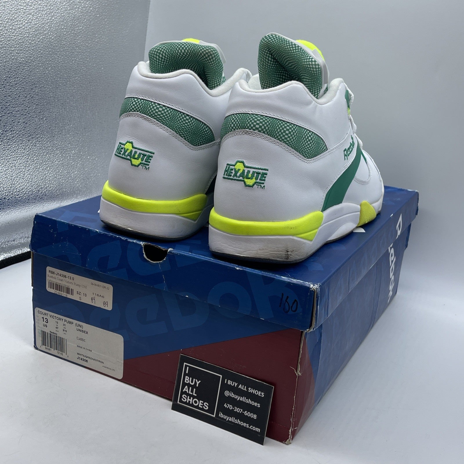 Size 13 - Reebok Court Victory Pump x Michael Chang White 2013 (J14306)