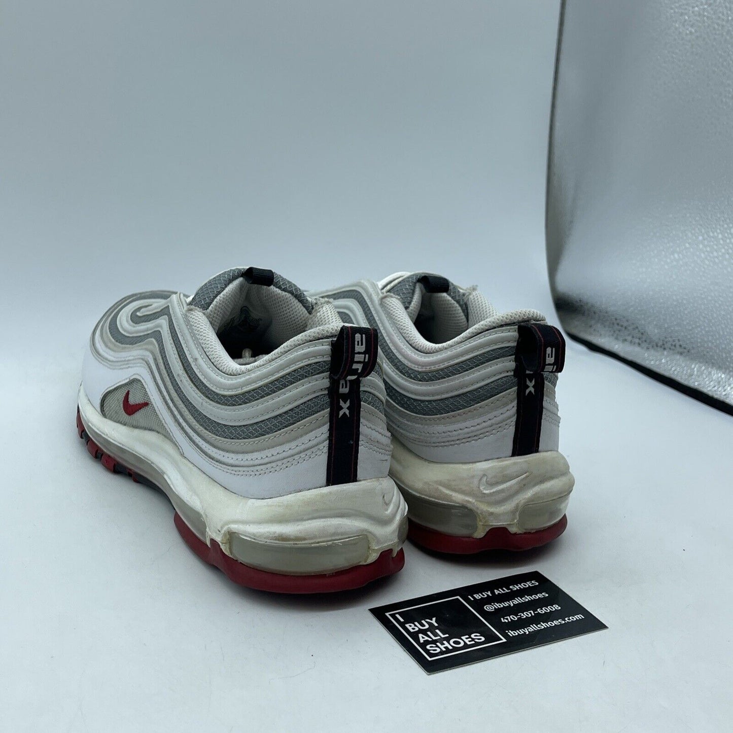Size 12 - Nike Air Max 97 White Bullet Grey Ref Suede Leather (DM0027-100)