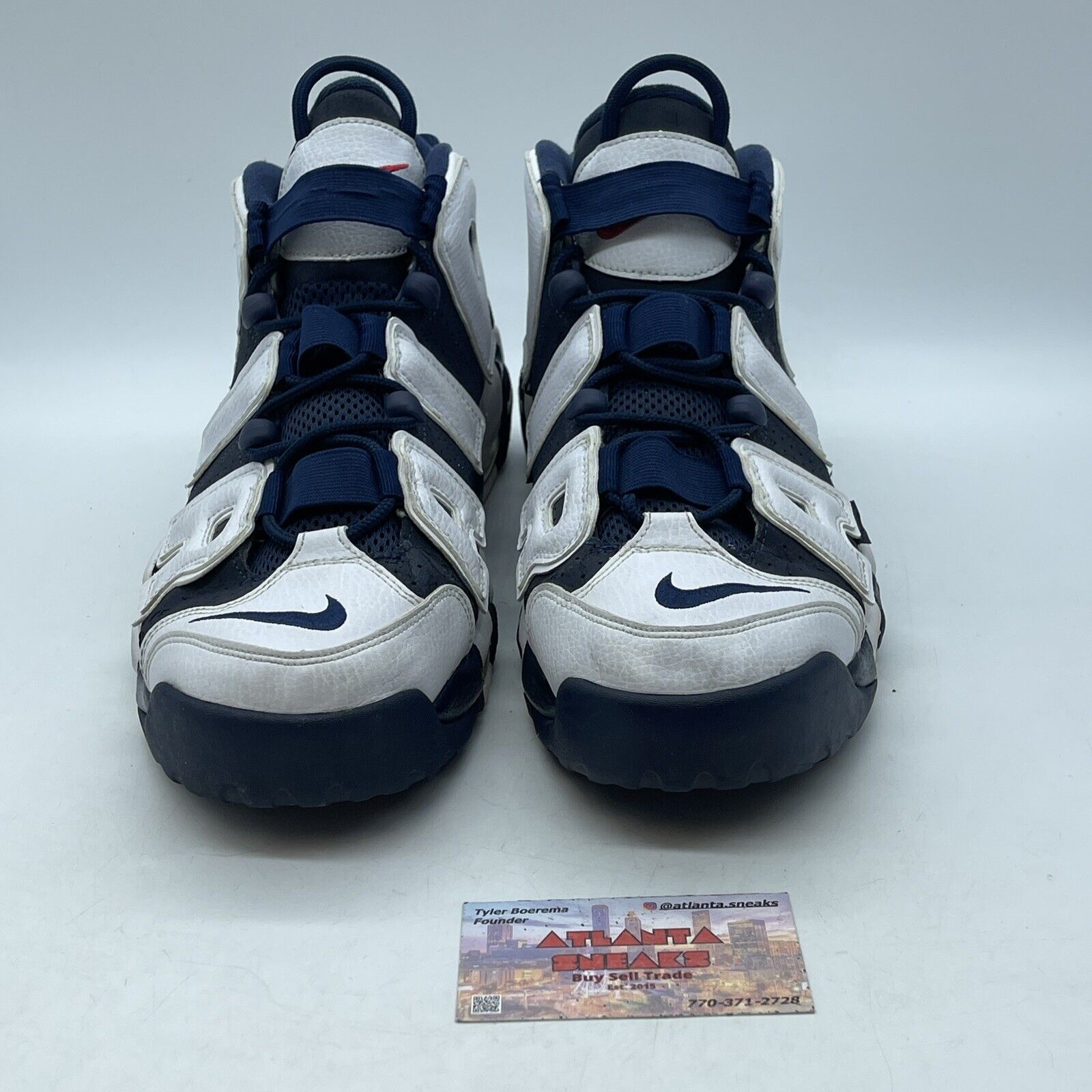 Size 12 - Nike Air More Uptempo 2012 Olympic Blue White Leather (414962-401)