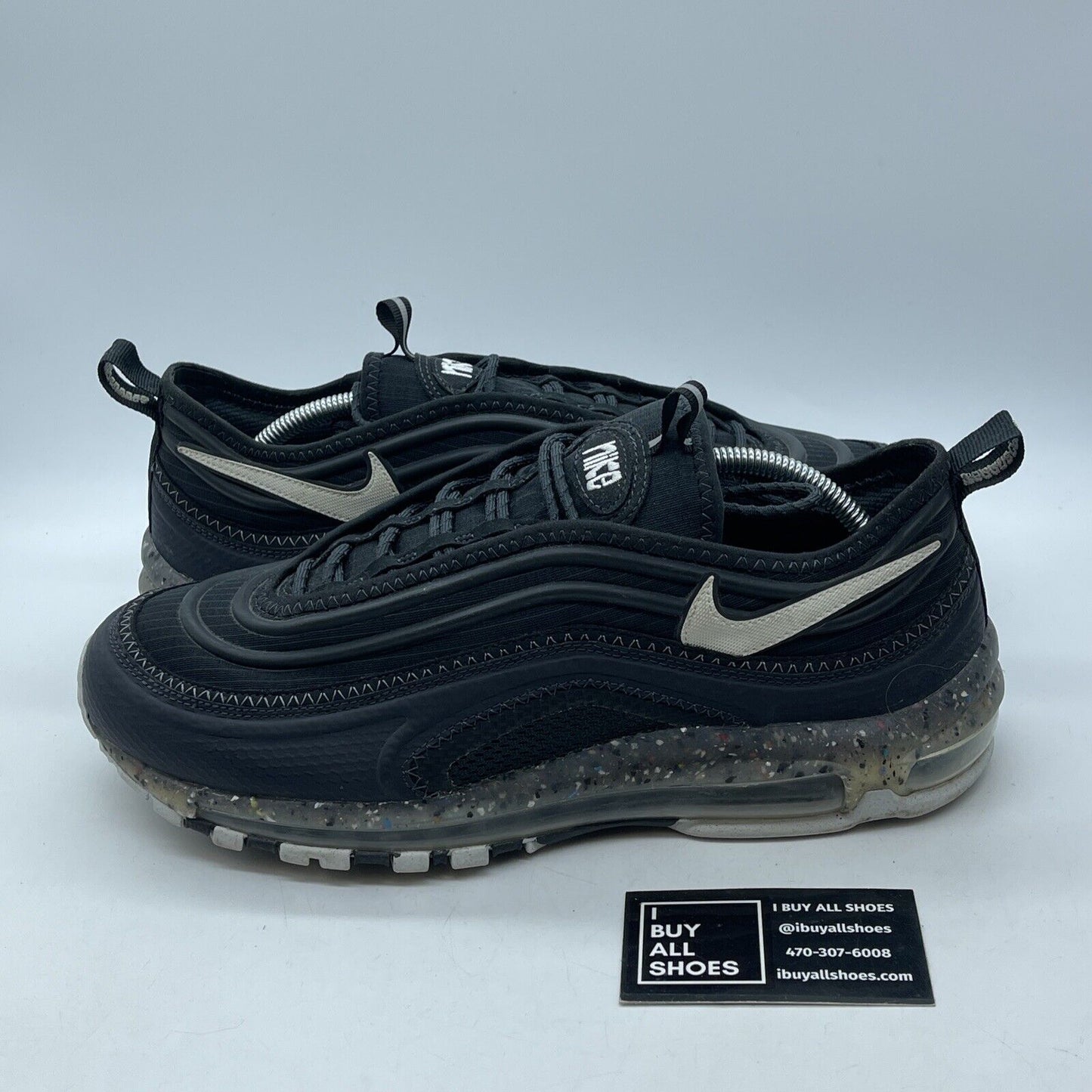 Size 12 - Nike Air Max Terrascape 97 Off Noir Black Suede Leather (DJ5019-001)