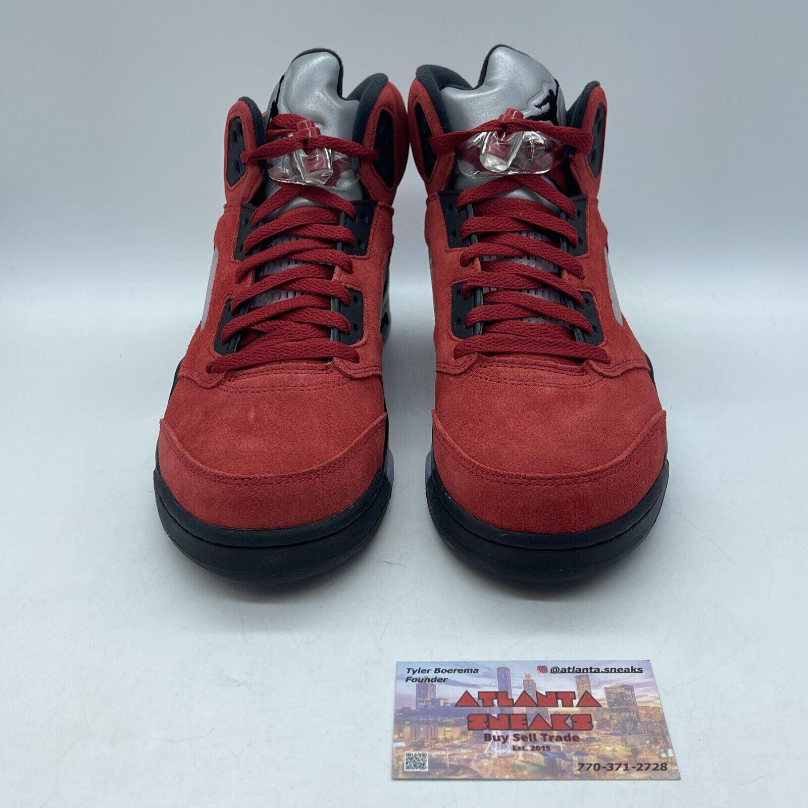 Size 8.5 - Jordan 5 Retro Mid Raging Bull Red Black Sliver. Wide (DD0587-600)