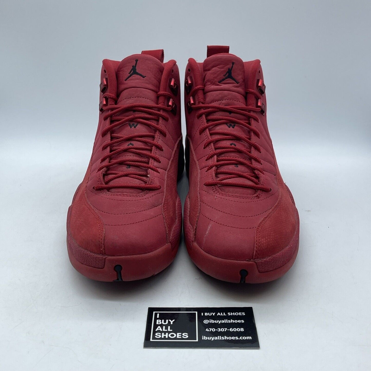 Size 13 - Air Jordan 12 Retro Gym Red Black Suede Leather (130690-601)