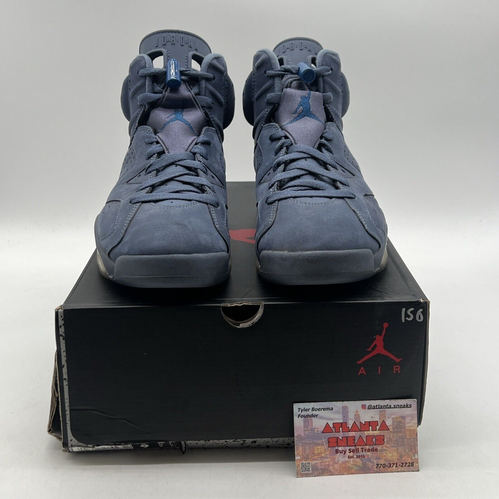 Size 9 - Air Jordan 6 Retro Diffused Blue Suede (384664-400)