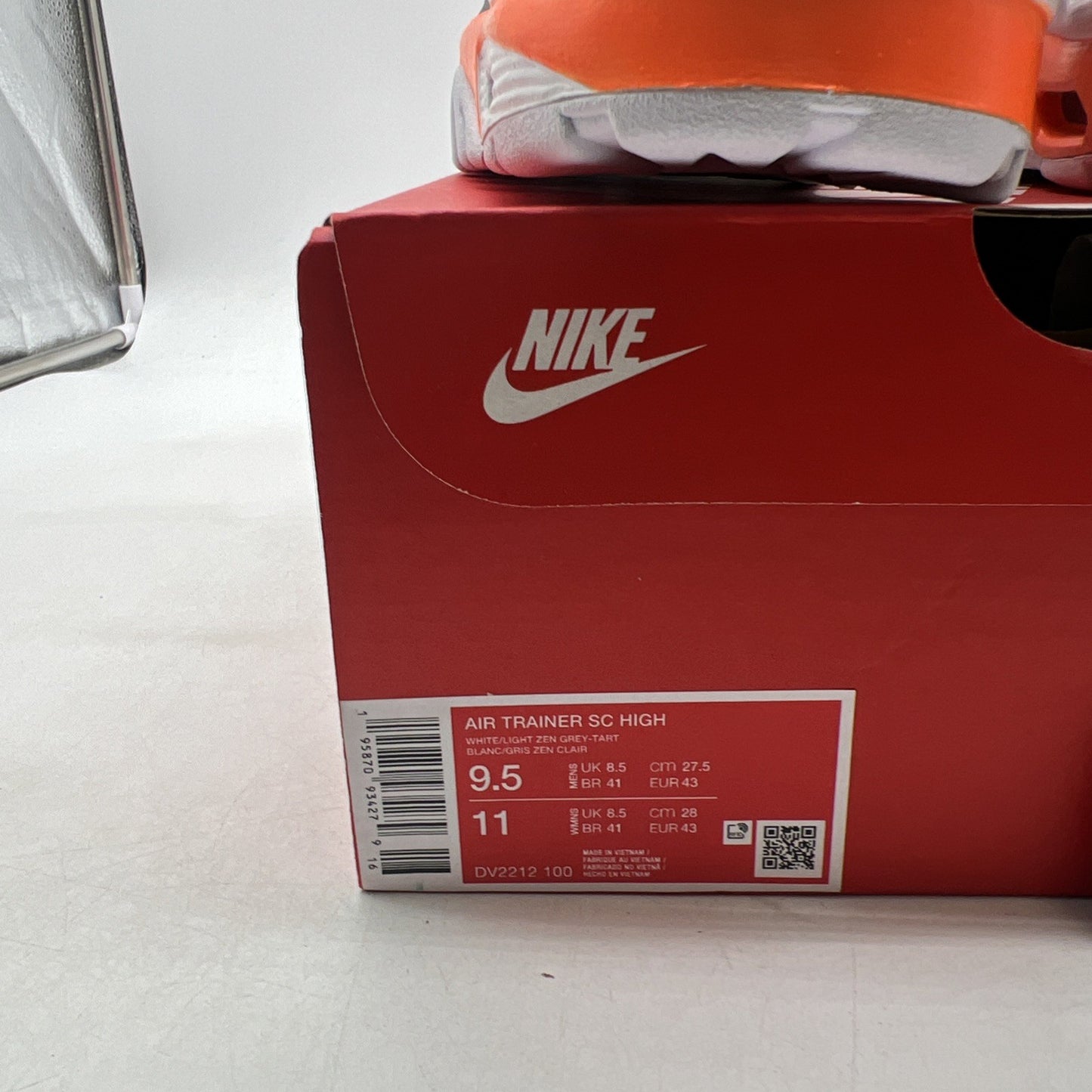 Size 9.5 - Nike Air Trainer SC High Auburn (DV2212-100)