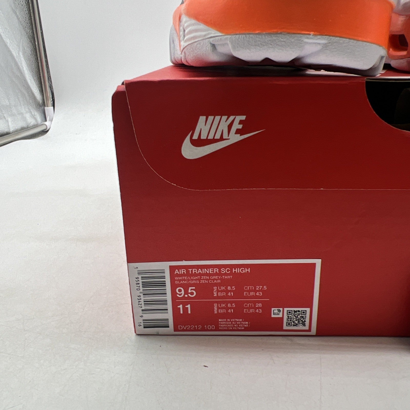 Size 9.5 - Nike Air Trainer SC High Auburn (DV2212-100)