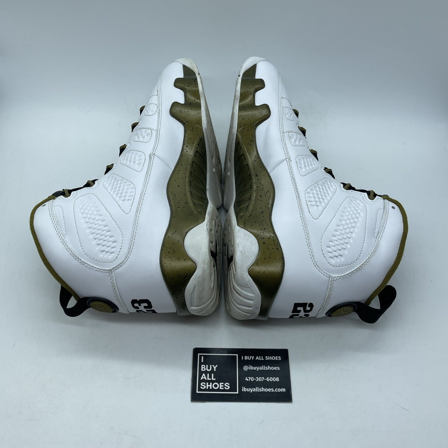 Size 11 - Air Jordan 9 Retro Statue White Green Leather (302370-109)
