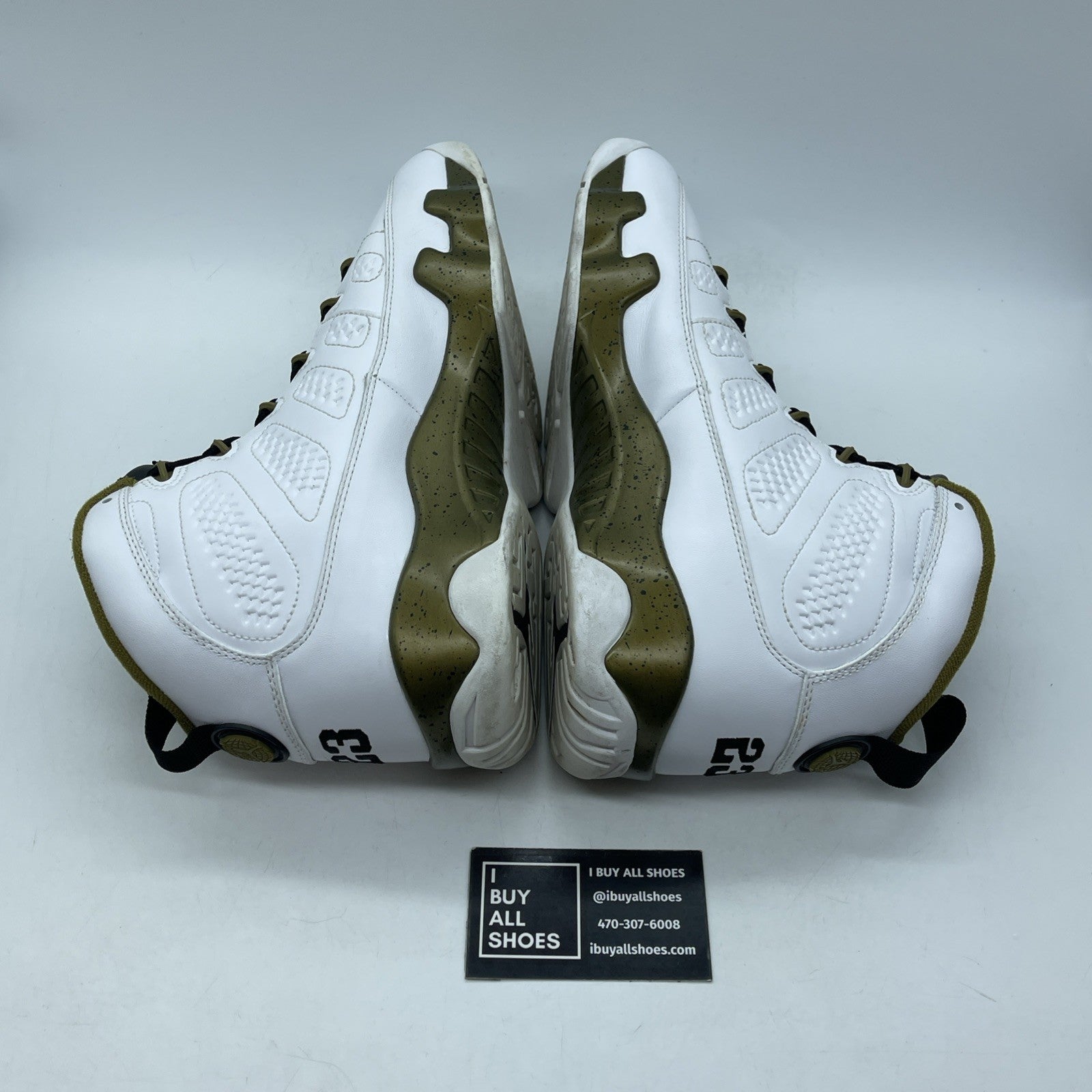Size 11 - Air Jordan 9 Retro Statue White Green Leather (302370-109)