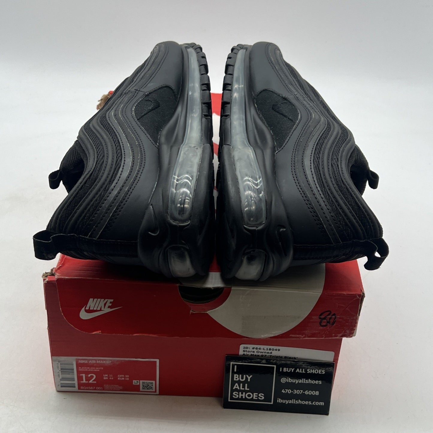 Size 12 - Nike Air Max 97 Triple Black (BQ4567-001)