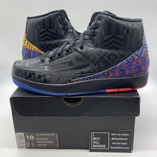 Size 10 - Air Jordan 2 Retro 2019 Black History Month Leather (BQ7618-007)