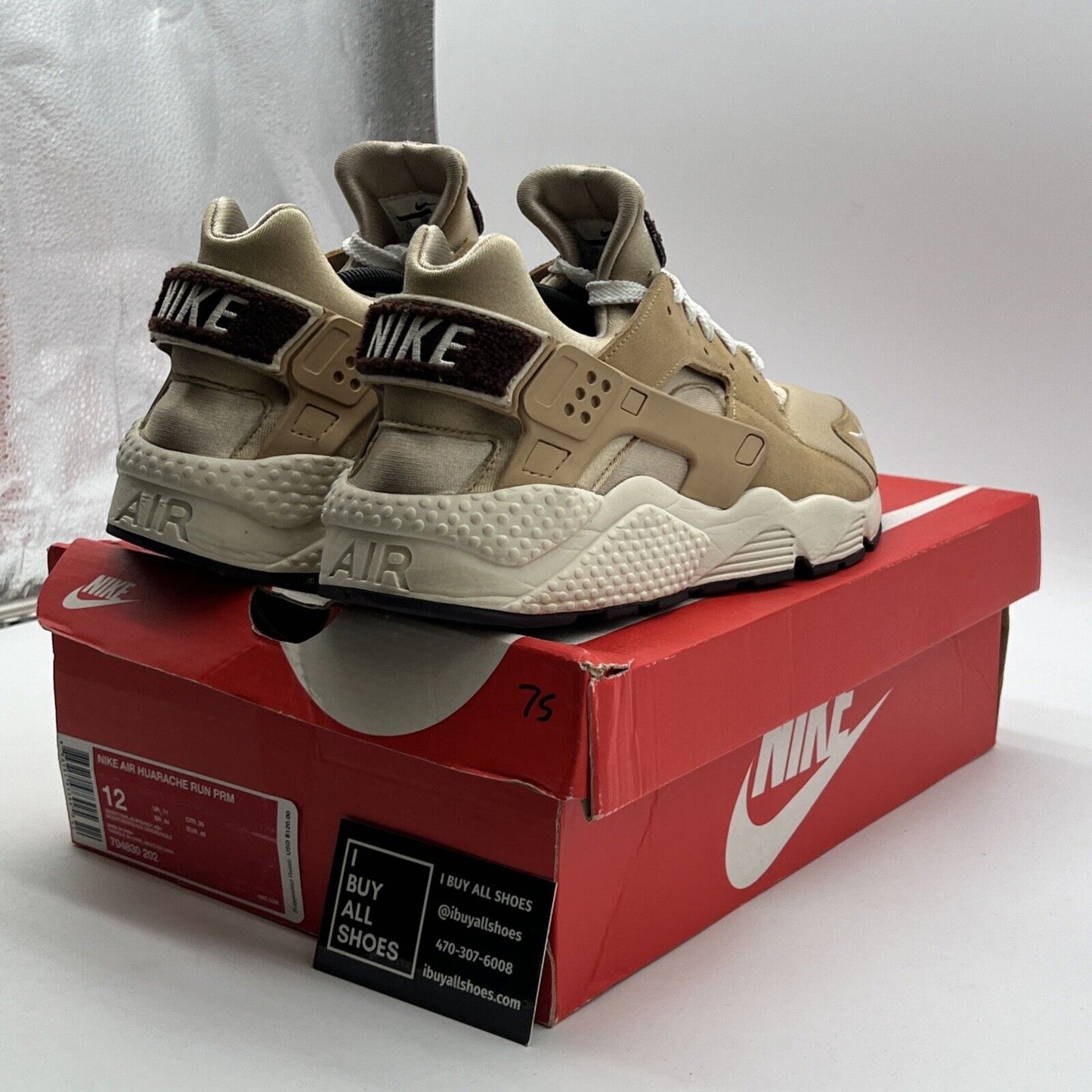 Size 12 - Nike Air Huarache Run Premium Desert (704830-202)