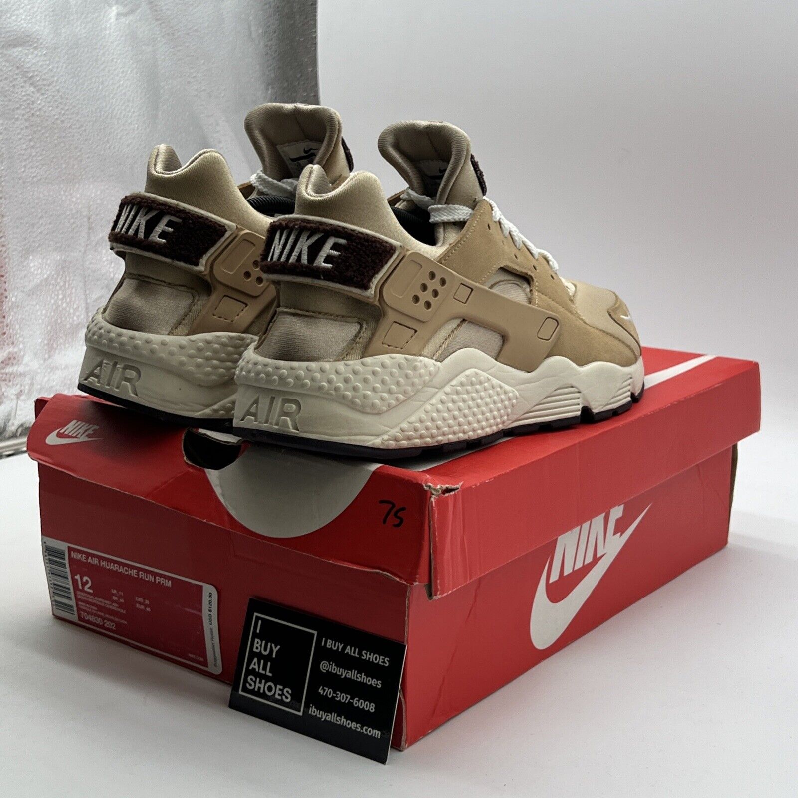 Size 12 - Nike Air Huarache Run Premium Desert (704830-202)