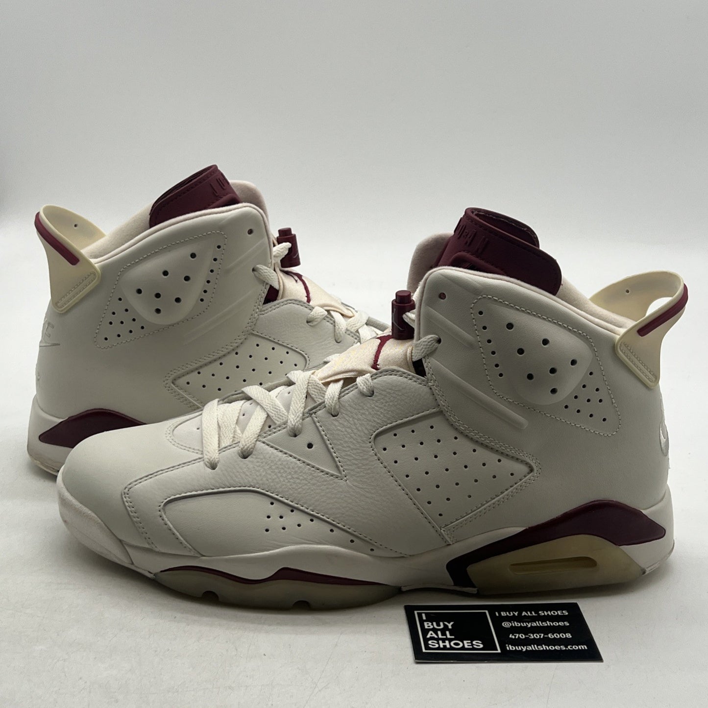 Size 14 - Air Jordan 6 Retro 2015 Maroon (384664-116)