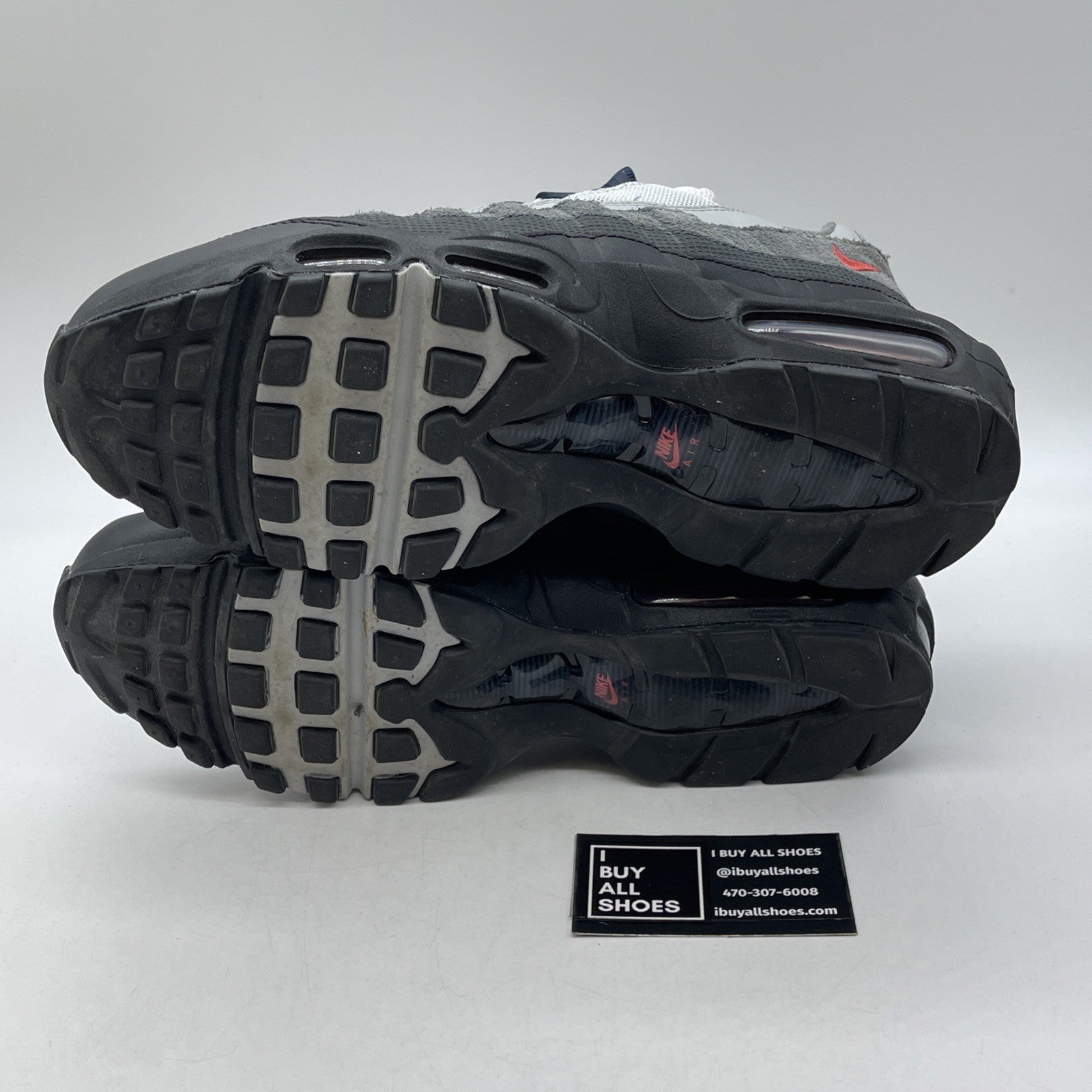 Size 10 - Nike Air Max 95 Smoke Grey Track Red Suede Leather (DM0011-007)