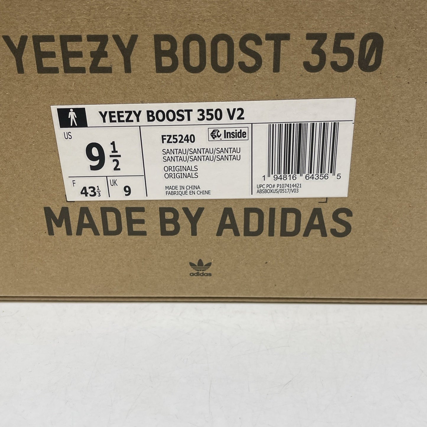 Size 9.5 - Adidas Yeezy Boost 350 V2 Sand Taupe Brown Suede (FZ5240)