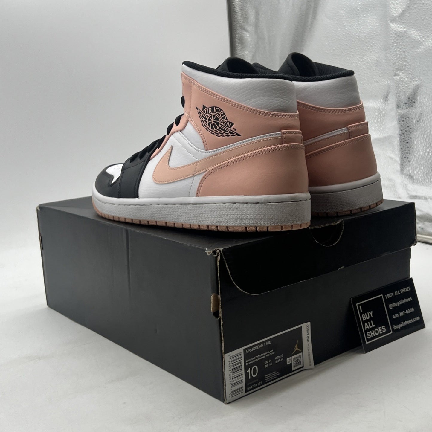 Size 10 - Air Jordan 1 Mid Crimson Tint (554724-133)