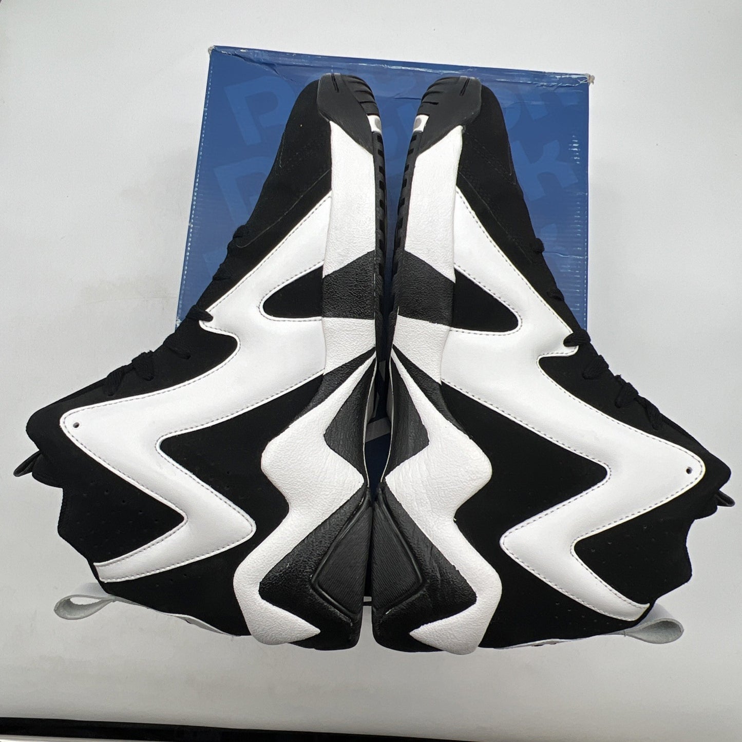 Size 13 - Reebok Kamikaze 2 Retro 2013 Black White (V44405)