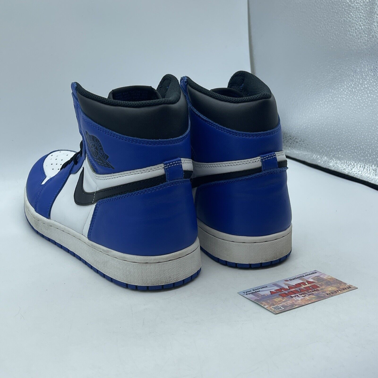 Size 13 - Jordan 1 Retro High OG Game Royal 2018 White Blue Black (555088-403)