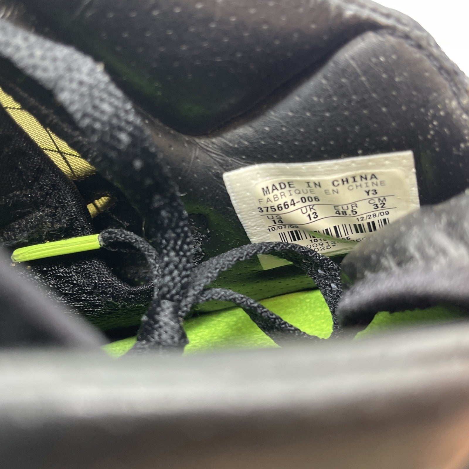 Size 14 - Nike Air Lebron 7 VII Dunkman Black Neon Green Zoom James (275664-006)