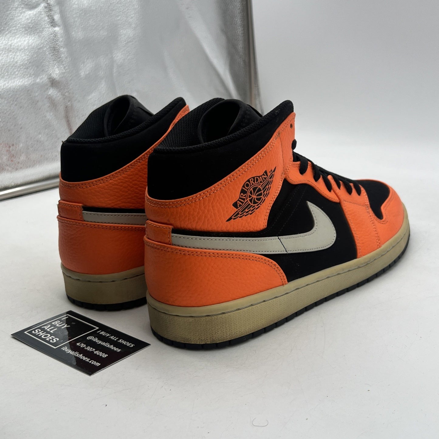 Size 11.5 - Air Jordan 1 Mid Black Cone (554724-062)