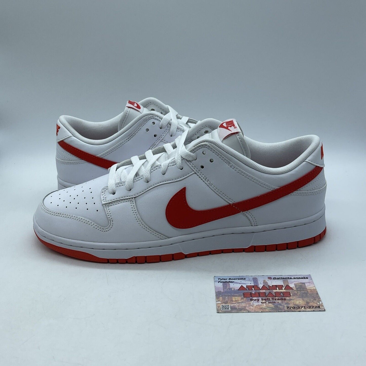 Size 12 - Nike Dunk Low Picante Red White Leather (DV0831-103)