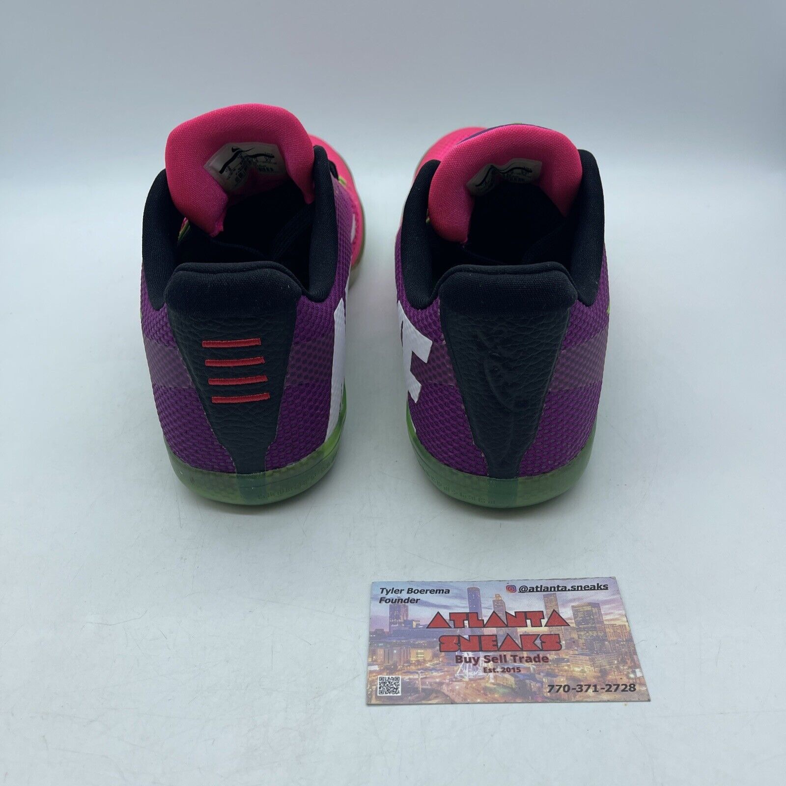 Size 9 - Nike Kobe 11 Mambacurial Pink Purple Green Black White (836183-635)