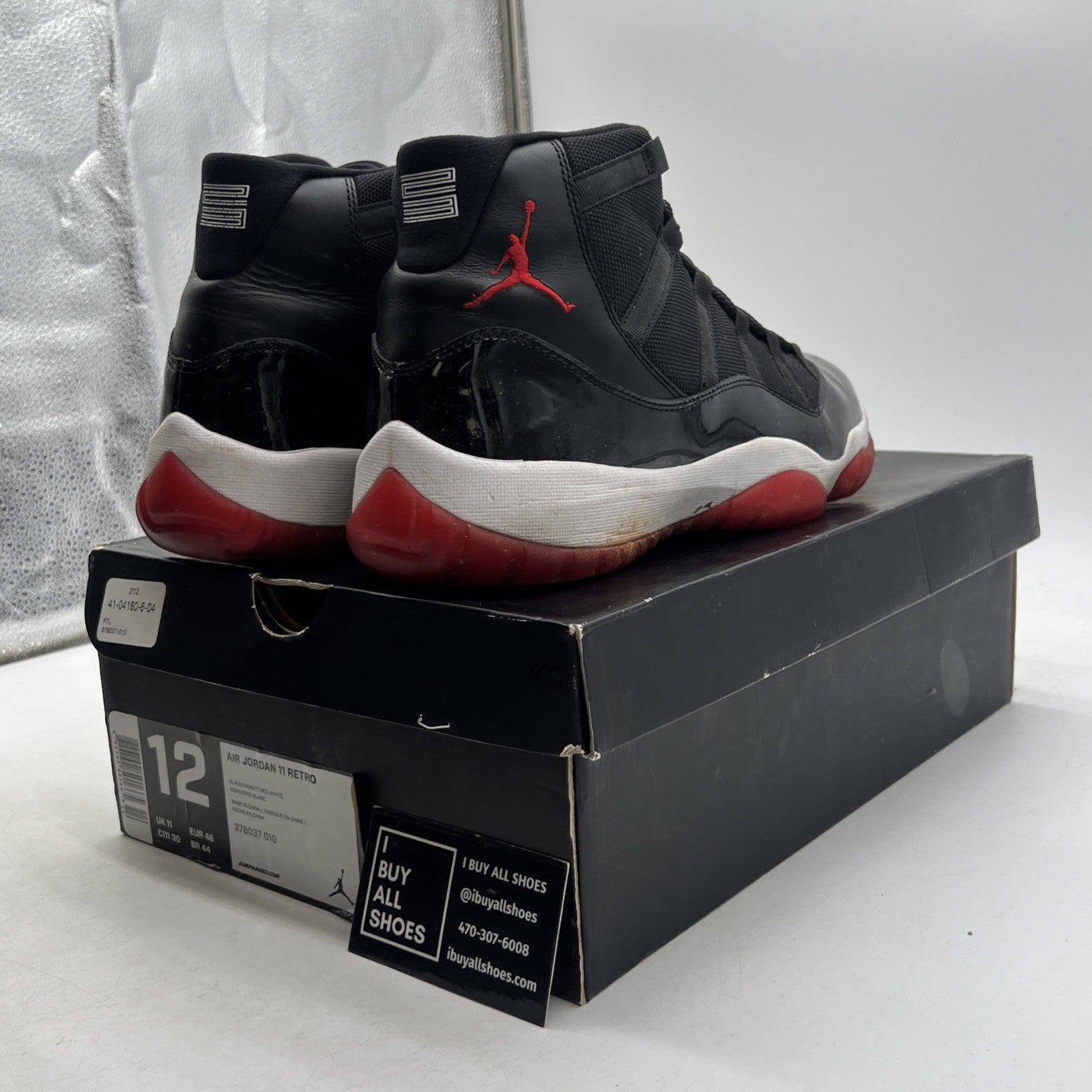 Size 12 - Air Jordan 11 Retro Bred 2012 (378037-010)