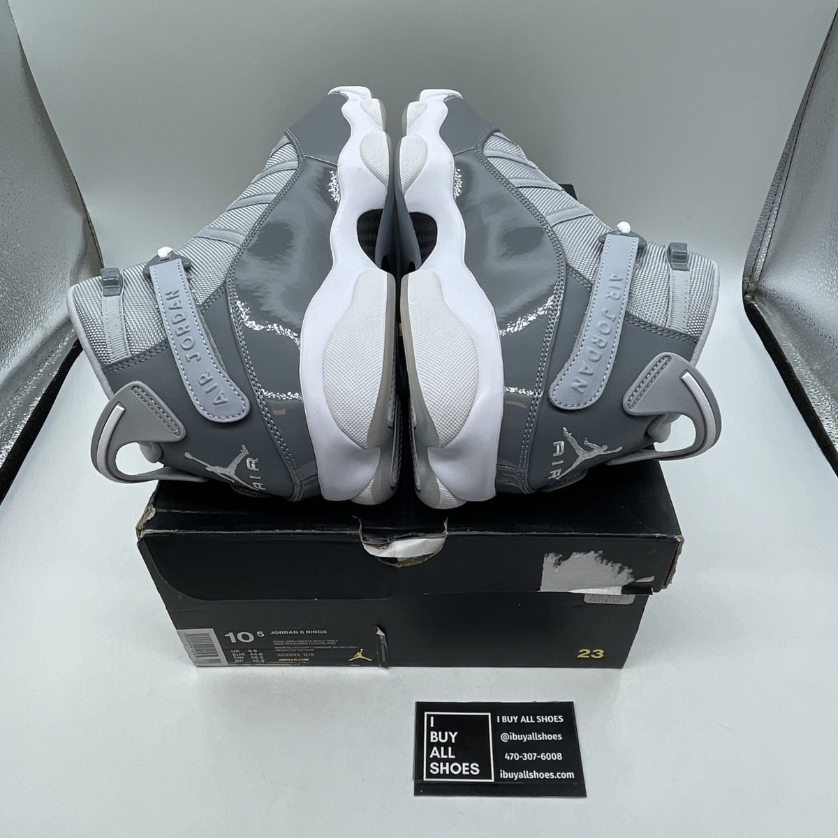 Size 10.5 - Air Jordan 6 Rings Cool Grey (322992-015)