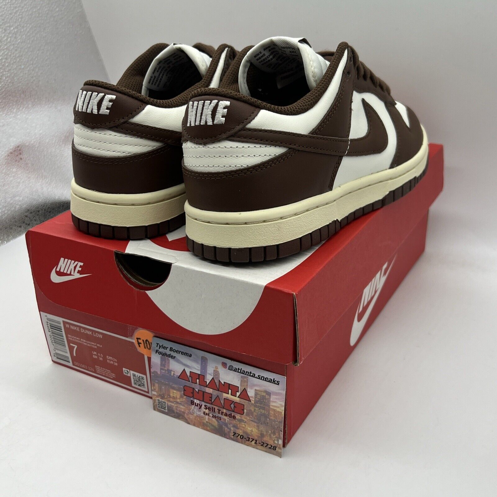 Size 7 - Nike Dunk Low Cacao Wow W Brand New Og All Womens