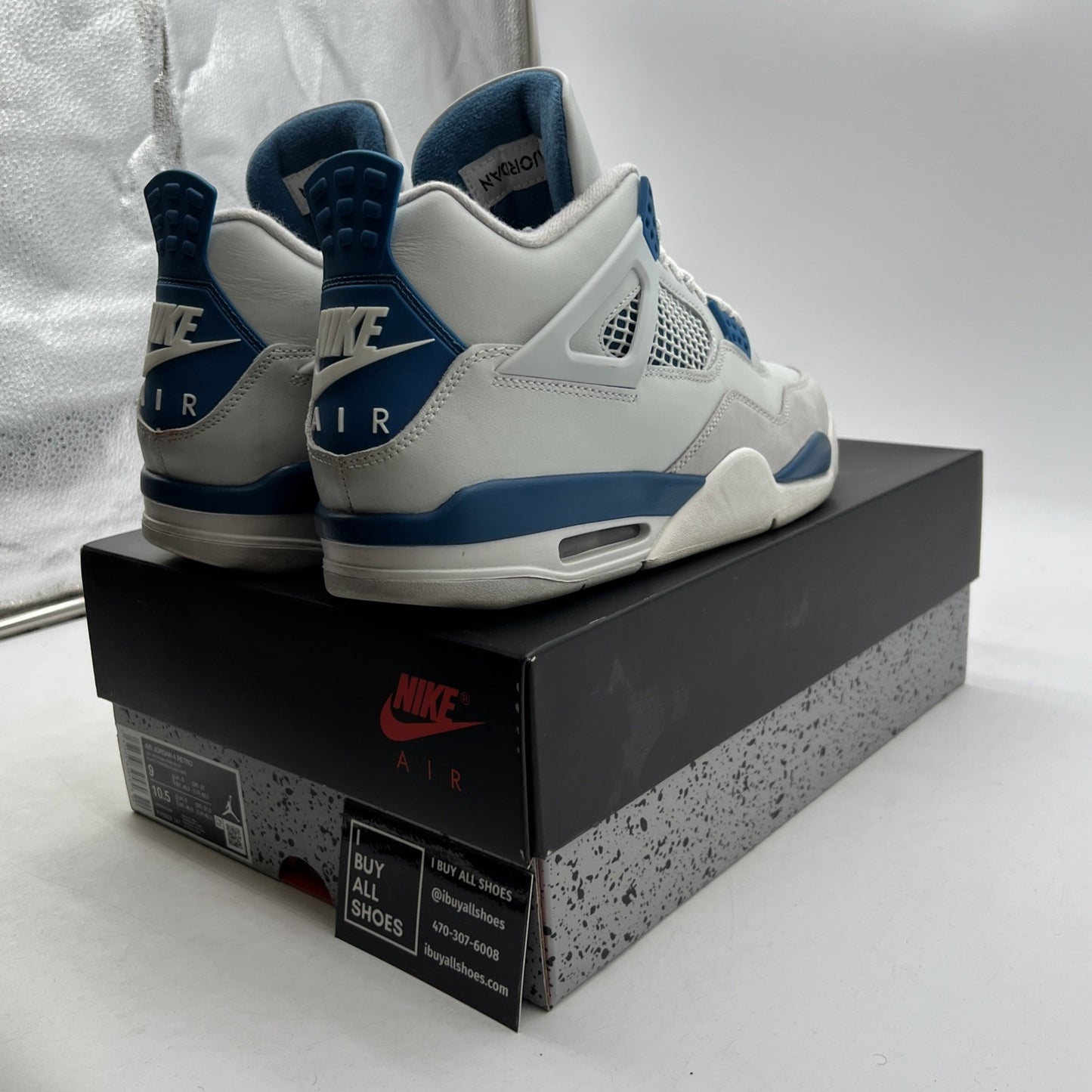 Size 9 - Air Jordan 4 Retro 2024 Military Blue (FV5029-141)