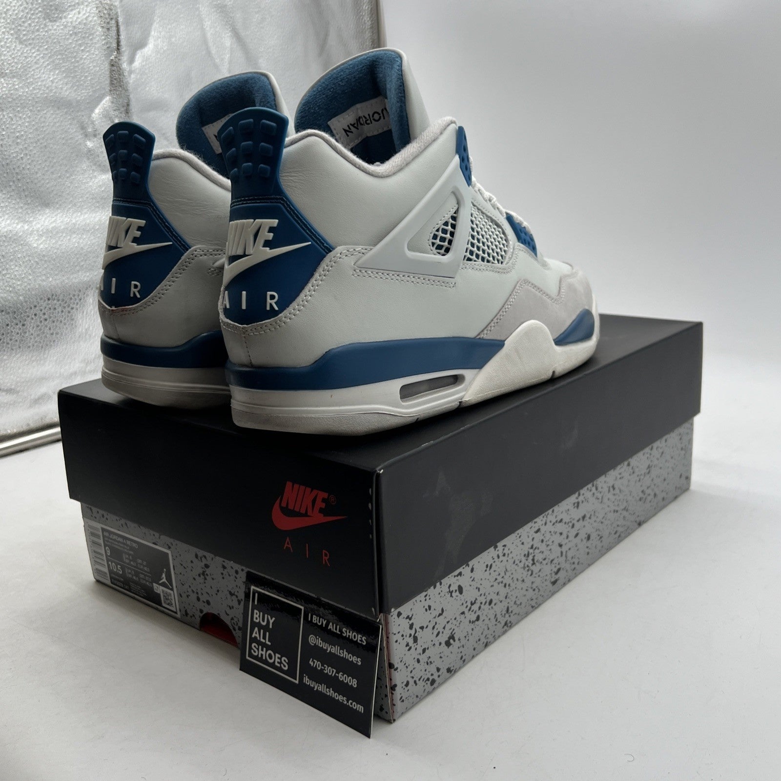 Size 9 - Air Jordan 4 Retro 2024 Military Blue (FV5029-141)