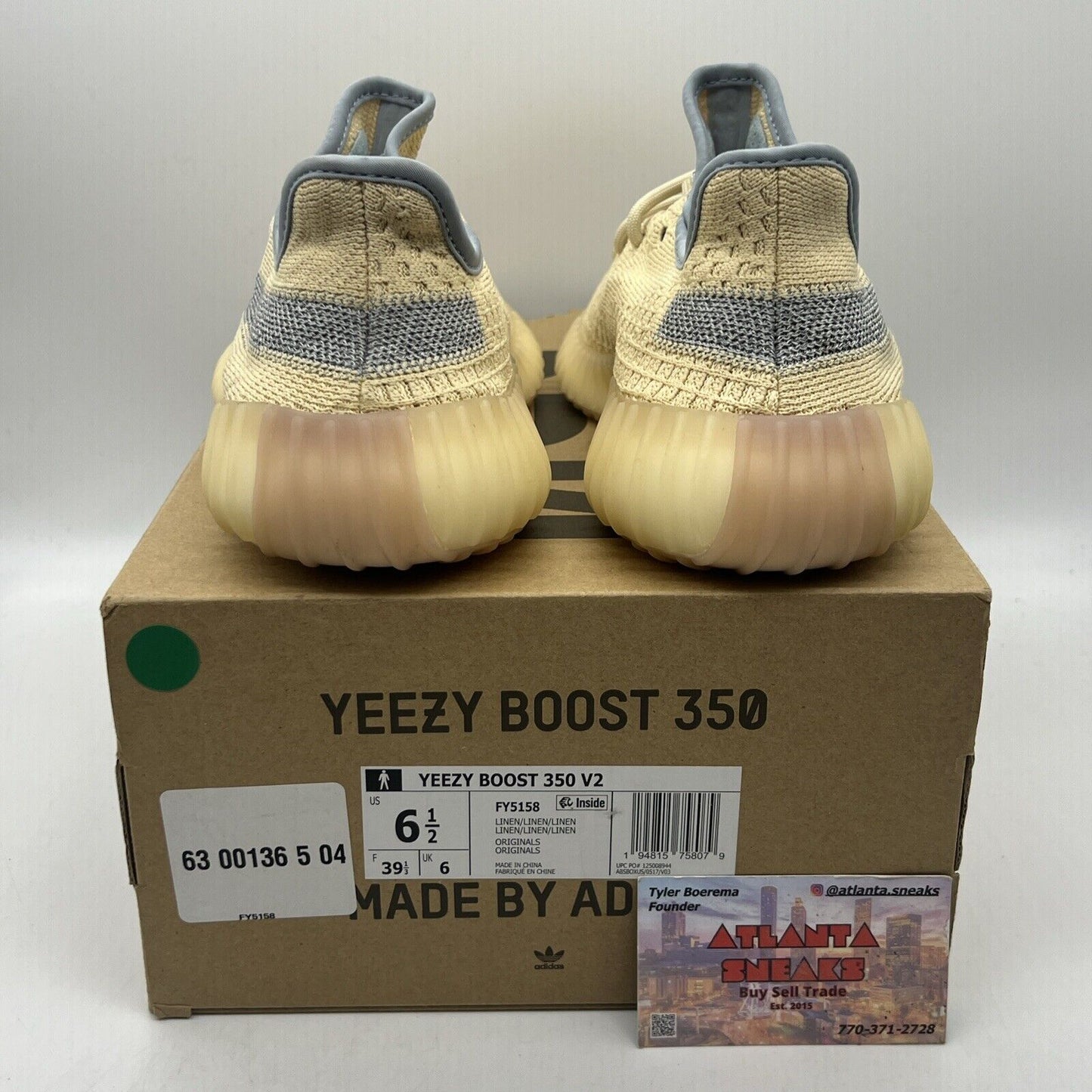 Size 6.5 - adidas Yeezy Boost 350 V2 Linen Grey (FY5158)