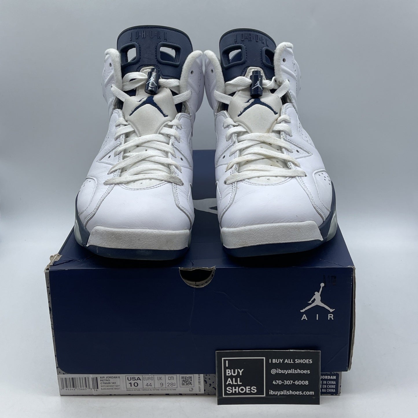 Size 10 - Air Jordan 6 Retro Midnight Navy (CT8529-141)