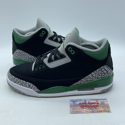 Size 8.5 - Jordan 3 Retro Mid Pine Green Black Grey Suede (CT8532-030)