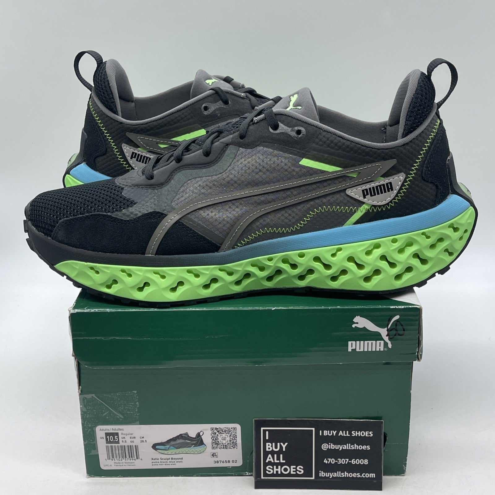 Size 10.5 - Puma XETIC Sculpt Beyond Black (387658-02)