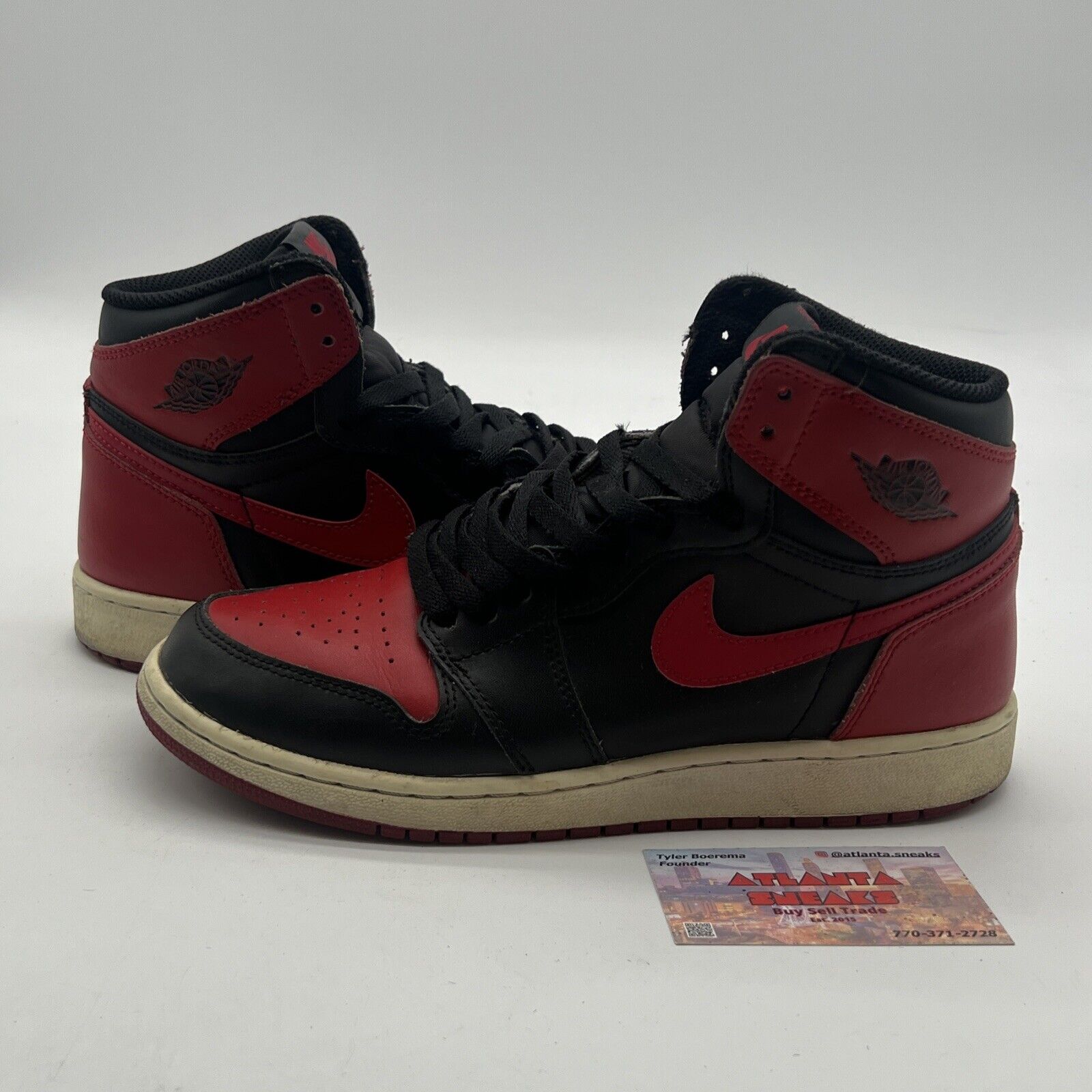 Size 7 - Air Jordan 1 Retro OG High Banned Bred (575441-001)