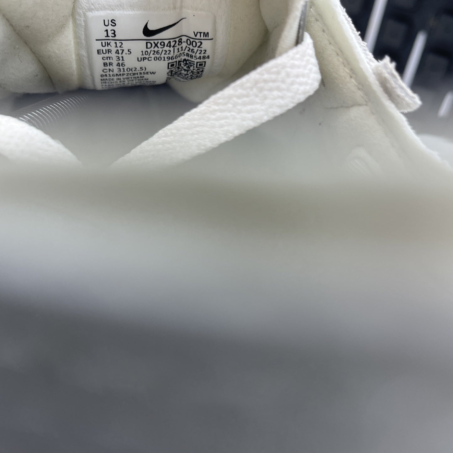 Size 13 - Nike Waffle One Leather Light Bone Oil Green (DX9428-002)